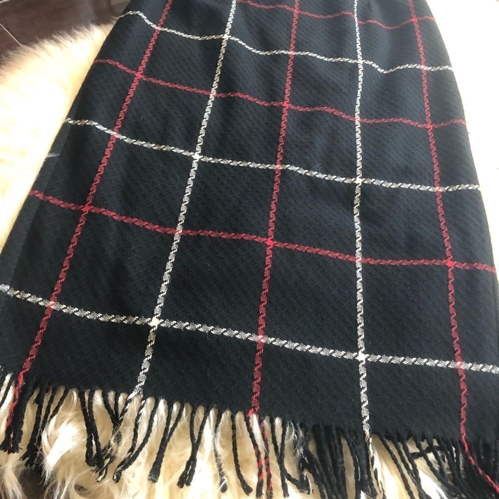 Nouveaux vintage wool chunky plaid skirt sz 14 - Picture 2 of 7